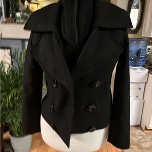 Route 66 Women's Black Pea Coat